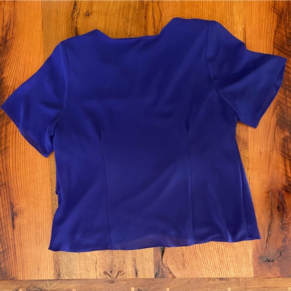 Studio 1 Lined Classic 2 Pc Top and Skirt Set, Beautiful Purple Color, Size 16W - Picture 5 of 9